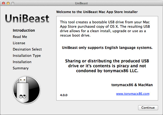 UniBeast 5.0.1 官方免費版